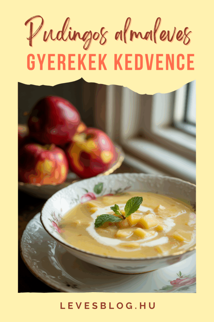 pudingos almaleves gyerekek kedvence