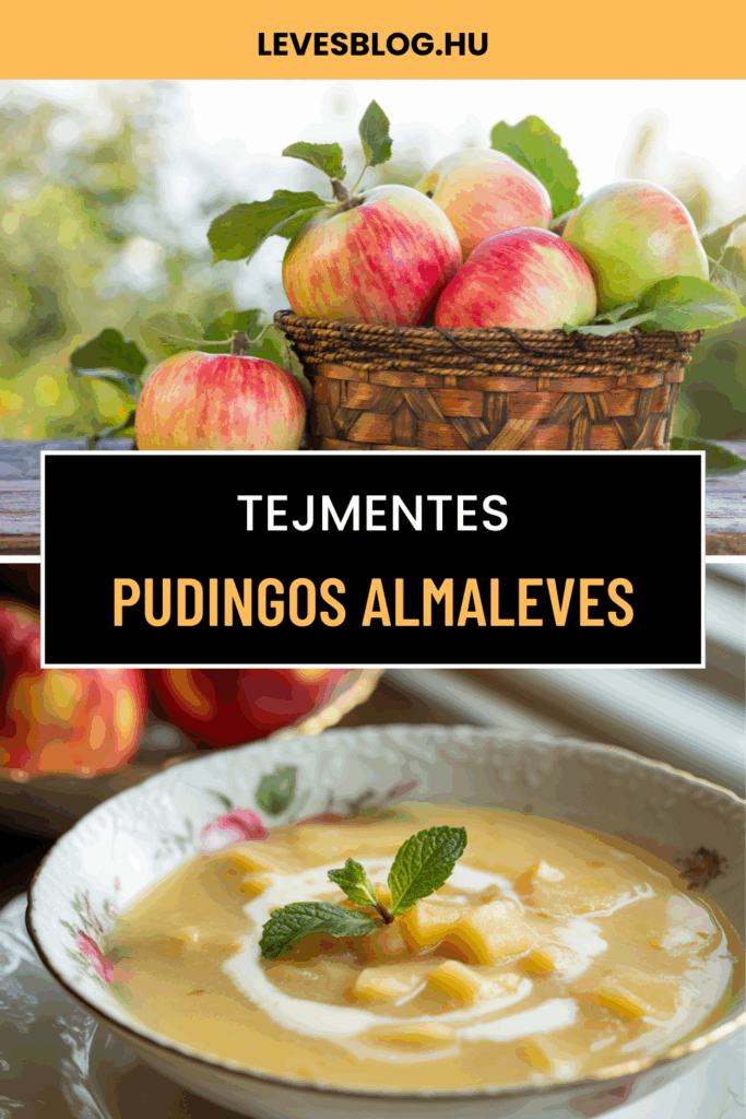 tejmentes pudingos almaleves