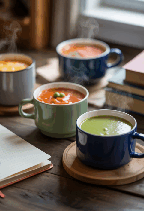 többféle bögrés leves