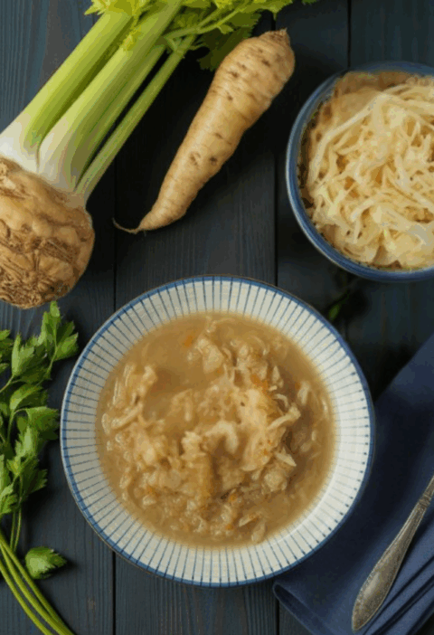 savanyúkáposzta-leevs sok zöldséggel